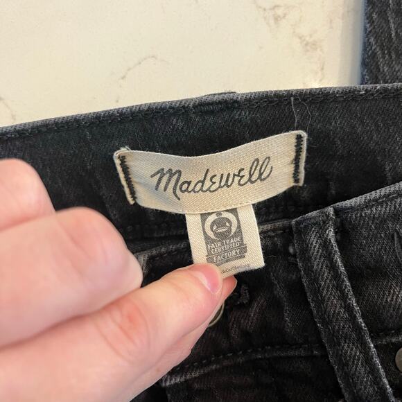 Madewell The Mid-Rise Perfect Vintage Jeans in Clean Black Wash Size 26 - Picture 7 of 13